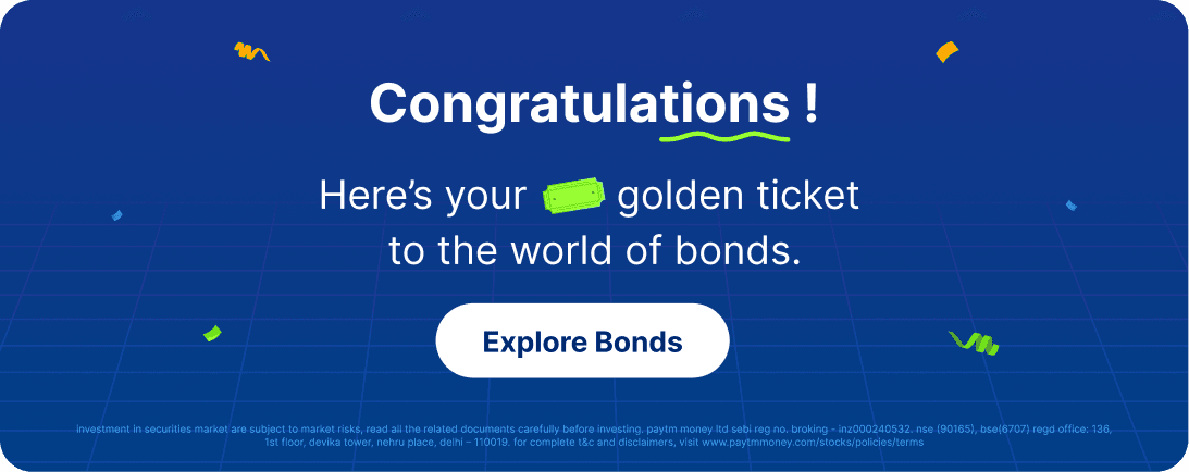 Congratulations! Here's your golden ticket to the world of bonds