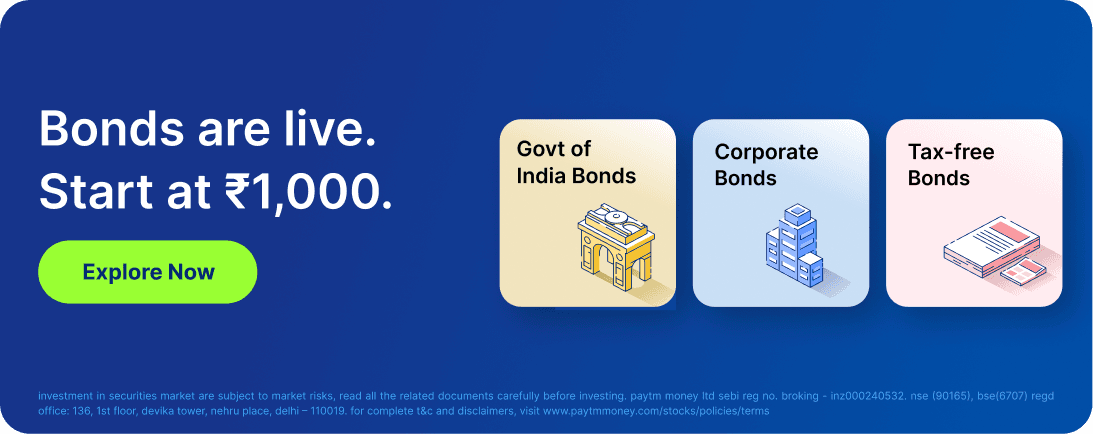 Bonds are live. Start at ₹1,000