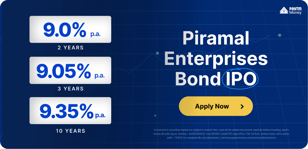 Piramal Enterprises Bond IPO — 2, 3 and 10 year rates
